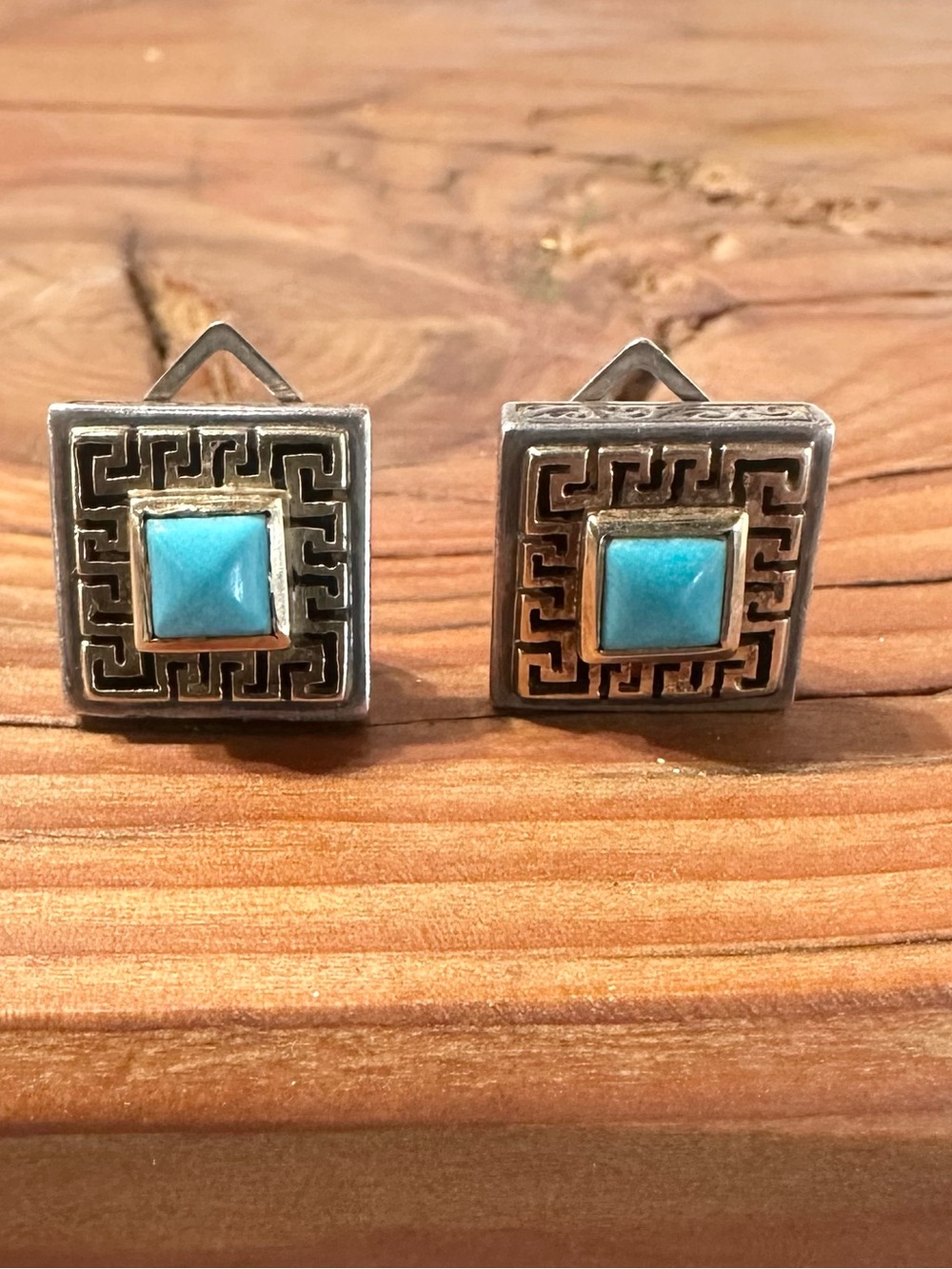 Konstantino 18 K gold and Sterling earrings RARE